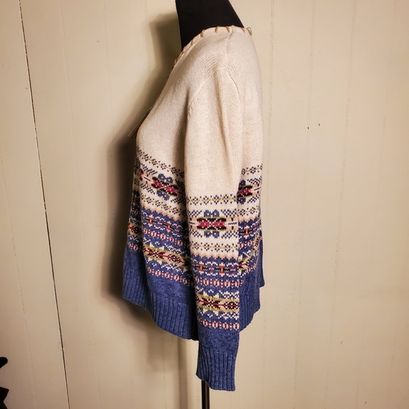 Vintage Heirloom Collectibles Fair Isle Full Zip Cardigan Sweater XL - Picture 5 of 6